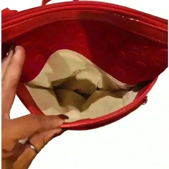 Michael Kors Red Neoprene Signature Crossbody Bag - Picture 6 of 14